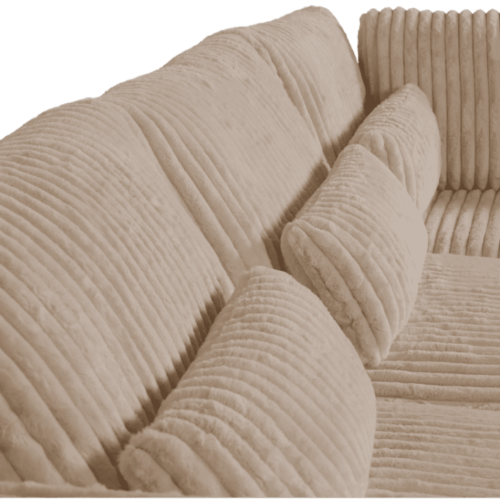 Salon d'angle droit Mojo beige