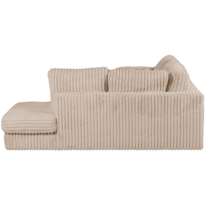 Salon d'angle droit Mojo beige