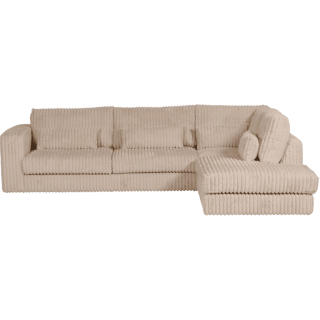 Salon d'angle droit Mojo beige