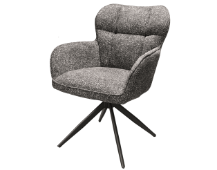 Chaise  Macao pivotante gris graphite