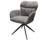 Chaise  Macao pivotante gris graphite