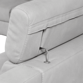 Salon d'angle Panenka gris clair