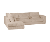 Salon d'angle gauche Mojo beige