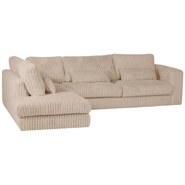 Salon d'angle gauche Mojo beige