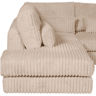 Salon d'angle gauche Mojo beige