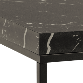 Table de salon carré Barossa marbre noir