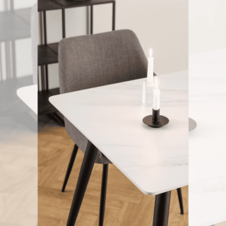 Table rectangulaire Wiclow Blanc 24298