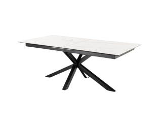 Table rectangulaire Heaven Céramique white allongeable 168/210cm