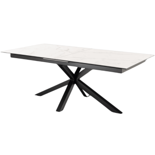 Table rectangulaire Heaven Céramique white allongeable 200/240cm
