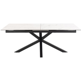 Table rectangulaire Heaven Céramique white allongeable 200/240cm