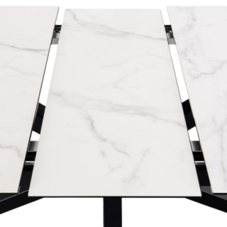 Table rectangulaire Heaven Céramique white allongeable 200/240cm