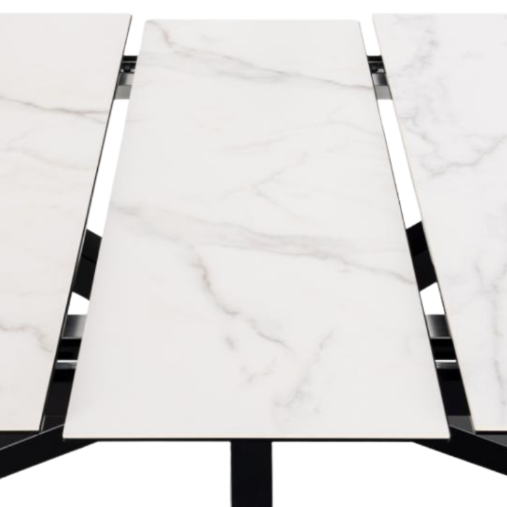 Table rectangulaire Heaven Céramique white allongeable 200/240cm