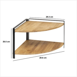 Etagère d'angle - Ordera Bambou