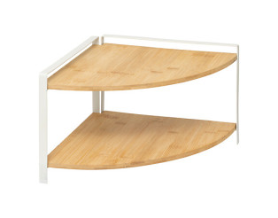 Etagère d'angle 2 niveaux ordera bamboo