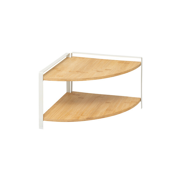 Etagère d'angle 2 niveaux ordera bamboo