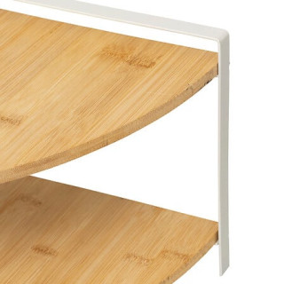 Etagère d'angle 2 niveaux ordera bamboo