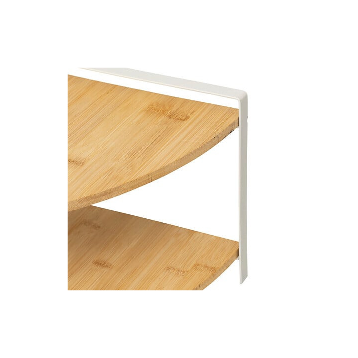 Etagère d'angle 2 niveaux ordera bamboo