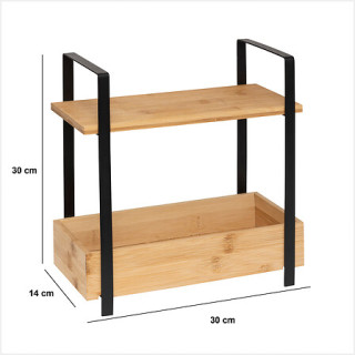 Etagère Odera bambou noir