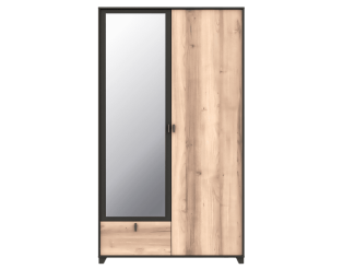 Armoire 2 portes - 1 tiroir Bowie