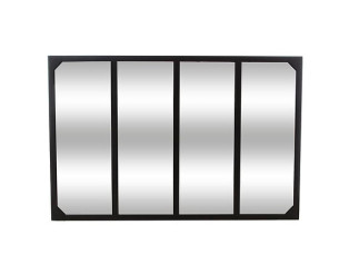 Miroir métal noir Lola