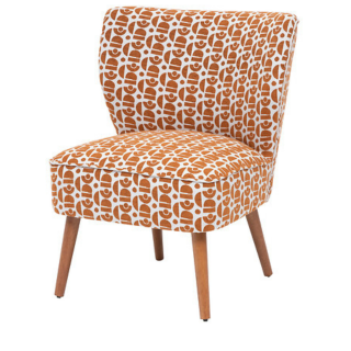 Fauteuil Chiara chenille ambre