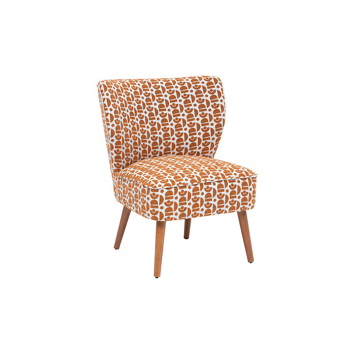 Fauteuil Chiara chenille ambre