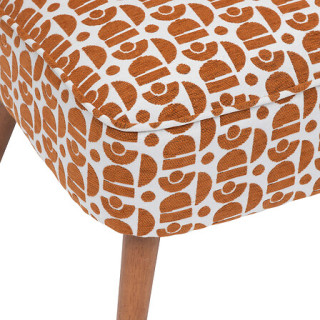 Fauteuil Chiara chenille ambre