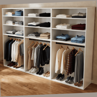 Casa 2 - dressing 270 cm blanc