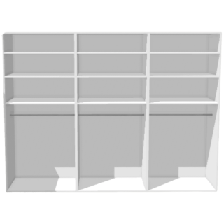 Casa 2 - dressing 270 cm blanc
