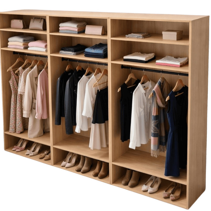 Casa - Dressing 270 cm - Chêne hickory
