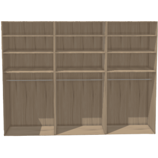 Casa - Dressing 270 cm - Chêne hickory