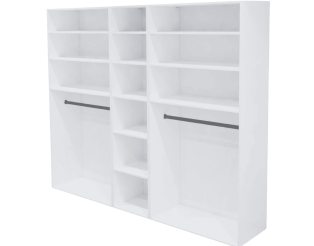 Casa - Dressing 225 cm - Blanc