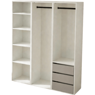 Meuble de rangement Casa 180 cm en blanc