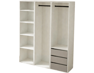 Meuble de rangement Casa 180 cm en blanc