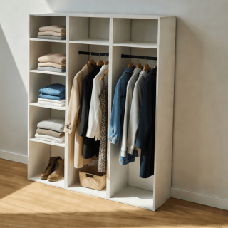 Meuble de rangement 180 cm Casa blanc