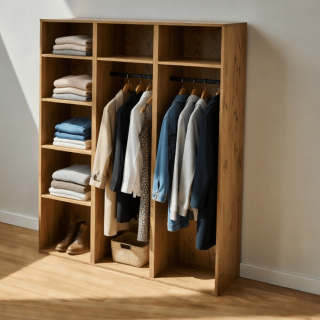 Meuble de rangement 180 cm Casa chêne hikory