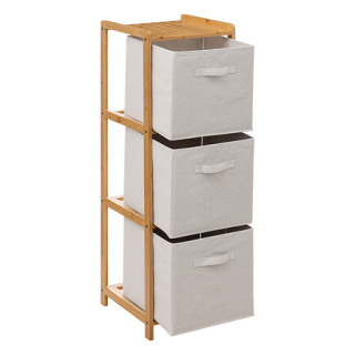 Etagère Tidy 3 rangements en bamboo 174901