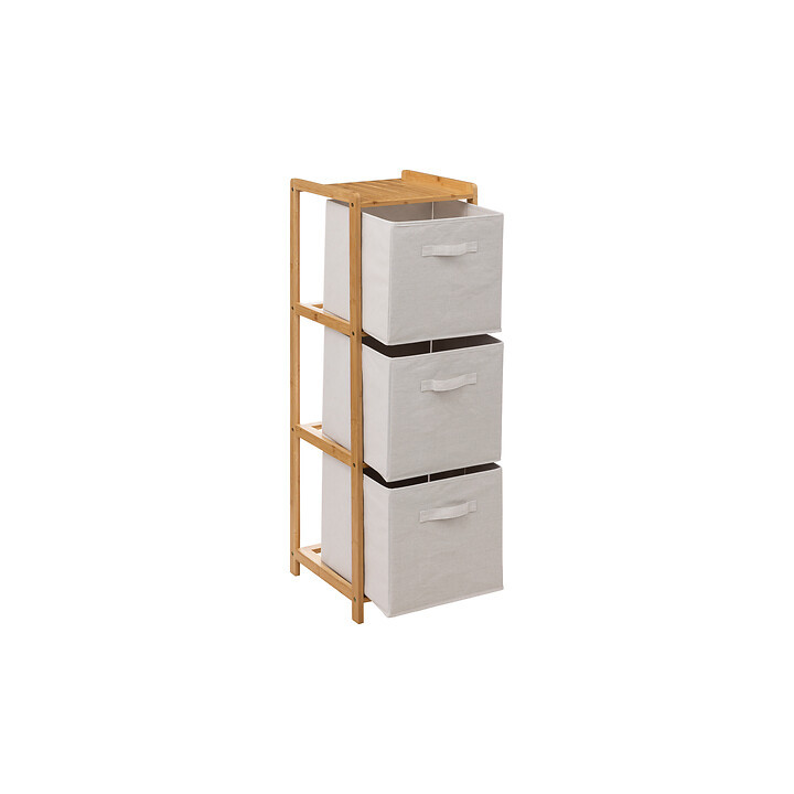 Etagère Tidy 3 rangements en bamboo 174901