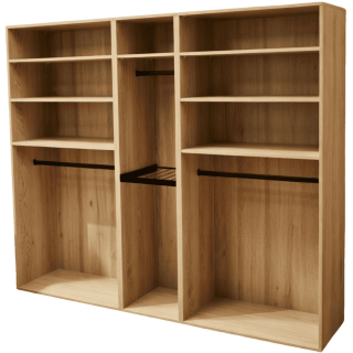 Casa - dressing 240 cm Chêne Hickory