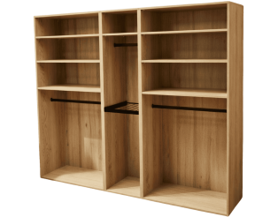 Casa - dressing 240 cm Chêne Hickory
