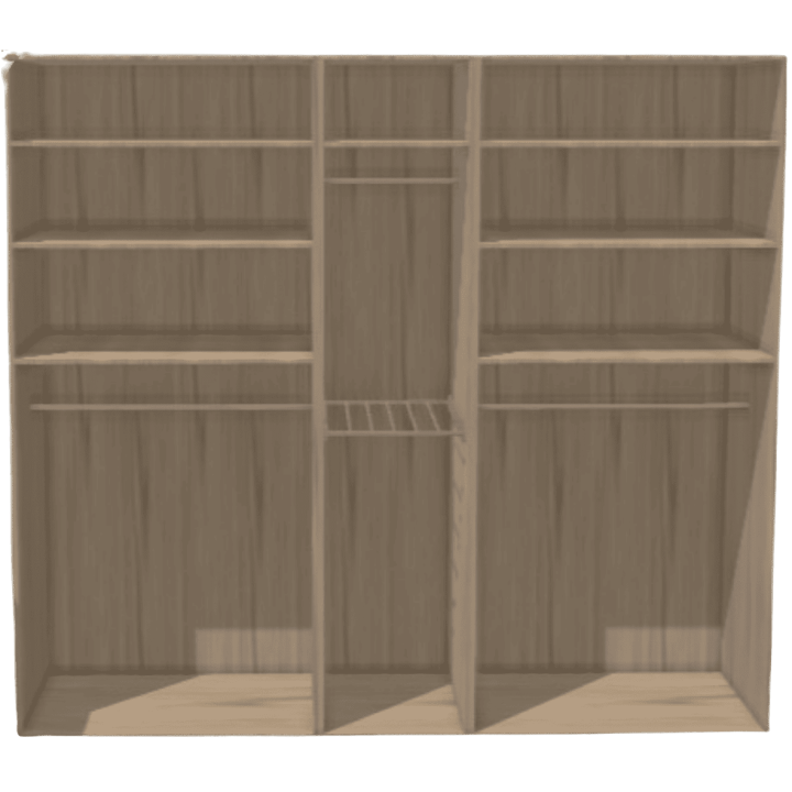 Casa - dressing 240 cm Chêne Hickory