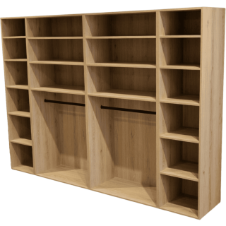 Casa - Dressing 270 cm chêne hickory