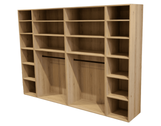 Casa - Dressing 270 cm chêne hickory