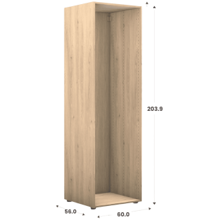 Caisson Casa HT 204 - L 60 cm - P 56 cm Chêne Hikory