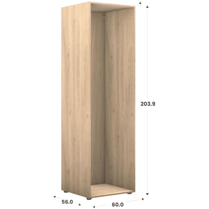 Caisson Casa HT 204 - L 60 cm - P 56 cm Chêne Hikory
