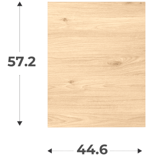 Porte simple Casa H 58 cm / L 45 cm chêne hikory