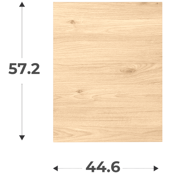 Porte simple Casa H 58 cm / L 45 cm chêne hikory