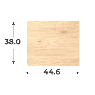 Porte Casa H 38 cm x L 45 cm chêne hickory