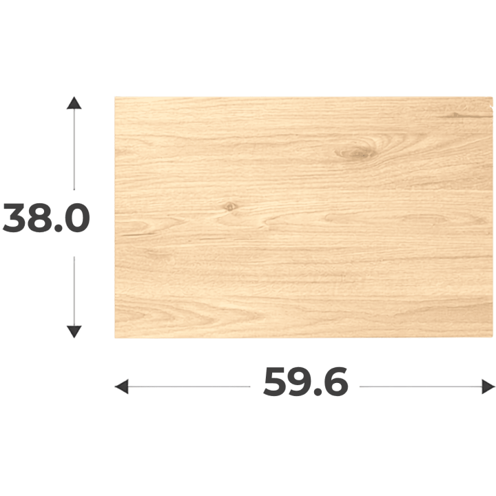 Porte Casa H38 cm x L 60 cm Chêne hickory