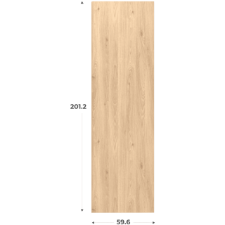 Porte Casa chêne hickory H201cm - L60 cm